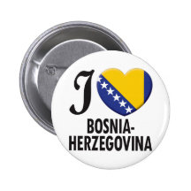 Bosnien-Herzegoviniakärlek Knapp Med Nål