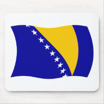Bosnien och Hercegovina flagga Mousepad Musmatta