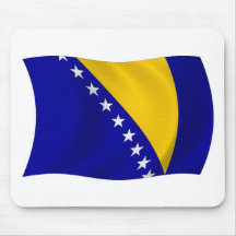 Bosnien och Hercegovina flagga Mousepad Musmattor