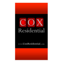 Bostads- Cox Visitkort