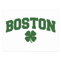 Boston (irländsk Shamrock) Vykort
