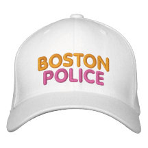 Boston polis broderad rolig hatt