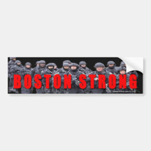Boston Strong SWAT Bumper Sticker