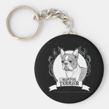 BOSTON TERRIER NYCKELRINGAR