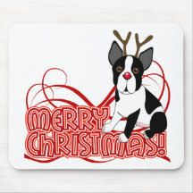 Boston Terrierjul Mus Matta