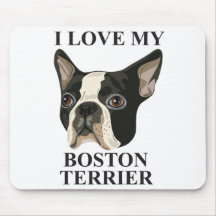 Boston Terrierkärlek Mus Mattor