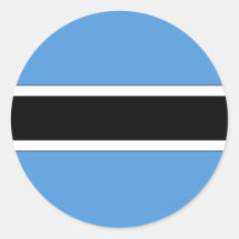 Botswana Rund Klistermärke