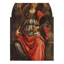 Botticelli Sandro Fortitudo teknikhumör 1470 Vykort