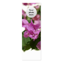 Bougainvilleaanpassningsbarbokmärke Visitkort