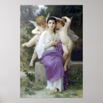 Bouguereau - L'Eveil du Coeur Affischer