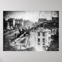 Boulevard du Tempel Först fotograferar den bosatt  Posters