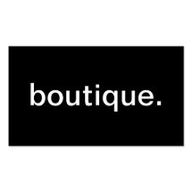 Boutique Visitkort Mallar