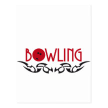 bowling postkarte
