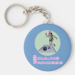 BowlingChick Princess Nyckel Ring