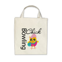Bowlingchick Tote Bags