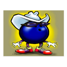 BowlingCowboy Vykort
