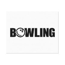 Bowlingklot Sträckt Kanvastryck