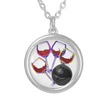 Bowlinglag - vin - hänge halsband