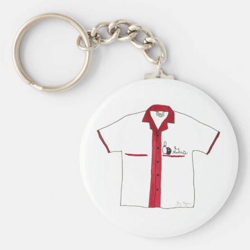 Bowlingskjorta Keychain Nyckel Ring