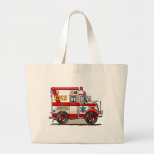 Boxas akutet för ambulansEMS EMT Tote Bag