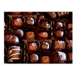 Boxas av choklader, frestande chokladgodis vykort