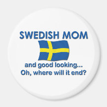 Bra tittar svensk mamma magnet för kylskåp