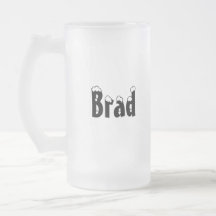 Brad-Namn Stil-Frostad mugg