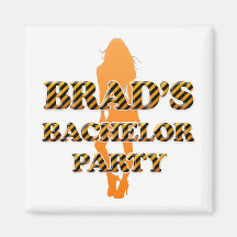 Brads ungkarlparty kylskåpsnagnet