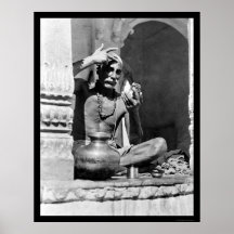 Brahmanpräst i Indien 1921 Affischer