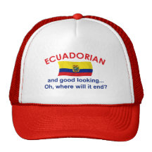 Bran tittar ecuadorianskt trucker kepsar