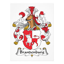 Brandenburg familjvapensköld individuella inbjudningskort