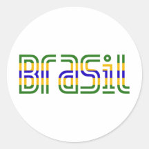 Brasil flaggafärger! klistermärken