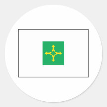 Brasília flagga runda klistermärken