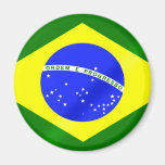 Brasiliansk flagga av Brasilien gåvor och utslagsp Magnet För Kylskåp