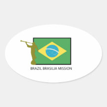BRASILIEN BRASILIA BESKICKNING LDS KLISTERMÄRKE
