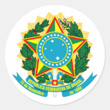 Brasilien COA Klistermärke