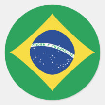 Brasilien Fisheye flaggaklistermärke