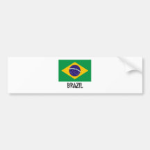 Brasilien flagga bildekaler
