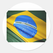 Brasilien flagga klistermärke