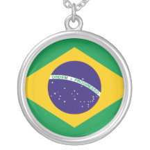 Brasilien flaggahalsband