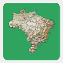 Brasilien kartaklistermärke