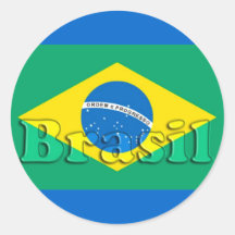 Brasilien Runda Klistermärken