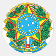 brazil emblem klistermärken