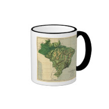 BrazilPhysical panorama- MapBrazil Kaffe Kopp