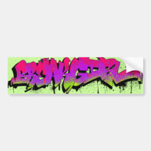 Breakgirl_BumperSticker magenta Bildekal