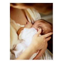 Breastfeeding flicka för mor (1-3 månader) vykort