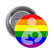 Breastfeeding för gay pride/sjukvård knapp med nål