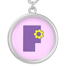 Brev F i Flores lilor Hängsmycken