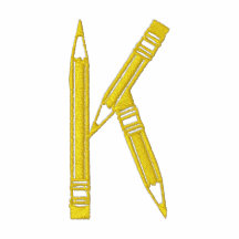 Brev K ritar monogramen broderade skjortan