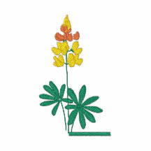 Brev L broderad skjorta för blomma Monogram